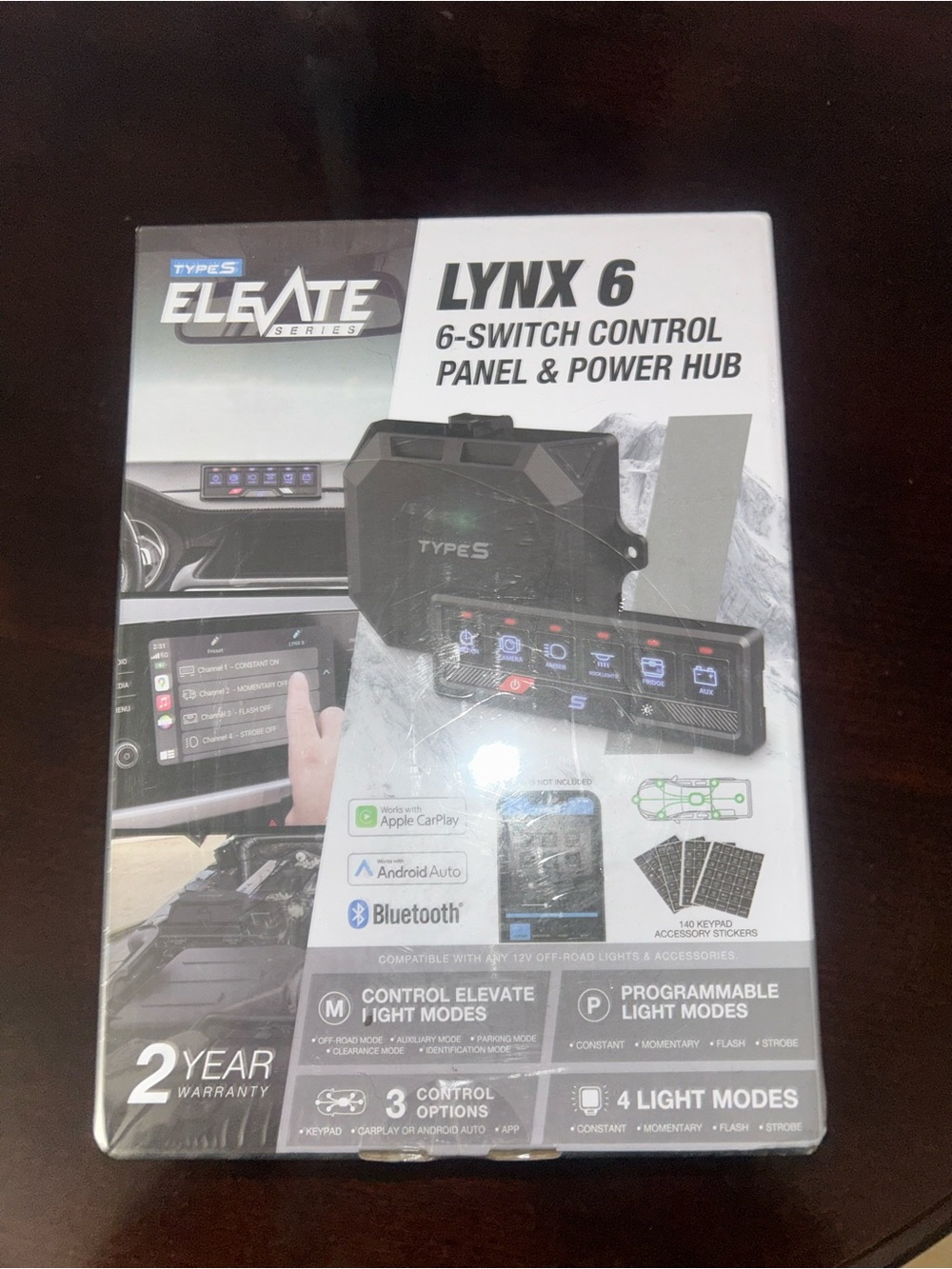 Lynx 6 6-Switch Control Panel & Power Hub - Black